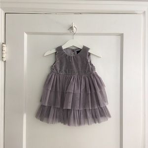 Baby Gap Gray Party Dress 12-18 Months